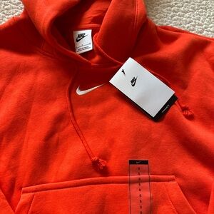 Nike Men's Bright Orange Pullover Hoodie
